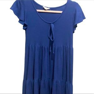 See you Monday blue baby doll summer dress S : S